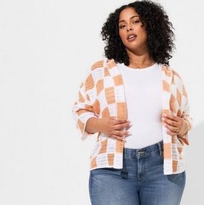 Torrid Crochet Hoodie Cardigan